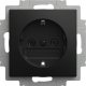 Balance SI Kombi-Steckdose schwarz matt 20 EUC-915 Busch-Jaeger