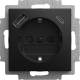 Balance SI USB-Steckdose schwarz matt 20 EUCB2USBAC-915 Busch-Jaeger