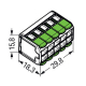15 Stk. 10-Leiter-Klemmen mit Bet.-Hebel Green Range 221-430 WAGO