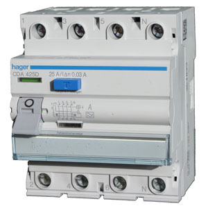 Hager CGA463D FI-Schalter 63A 500mA A-Typ 4-polig