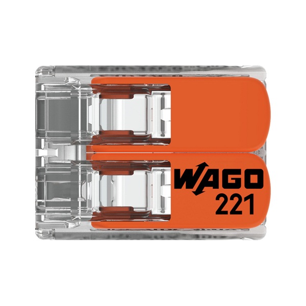 221-412 Wago Compact Verbindungsklemme 2-polig für alle Leitungsarten, 0,75  €