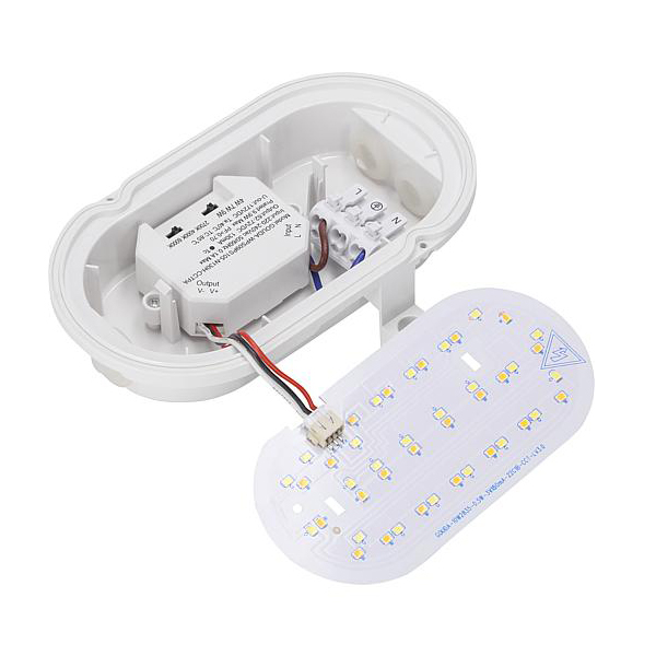 LED-Ovalleuchte 4-9W CCT+Power-DIP IP65 weiß