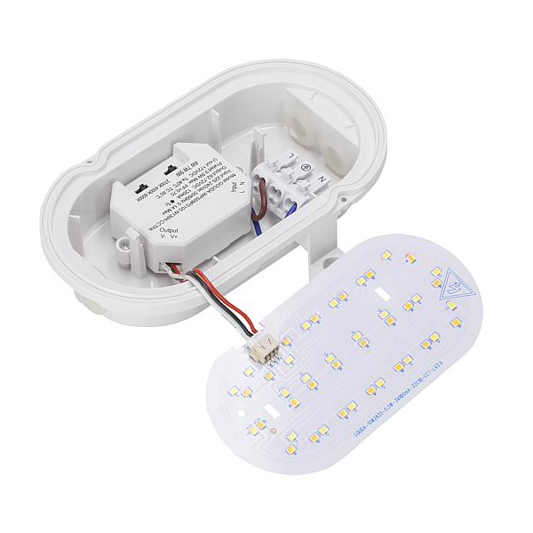 LED-Ovalleuchte 4-9W CCT+Power-DIP weiß IP65