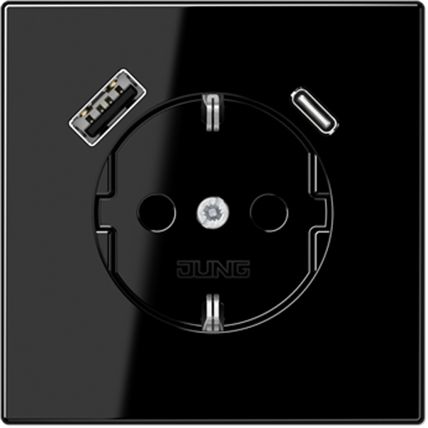Jung LS1520-15SW USB Steckdose schwarz 