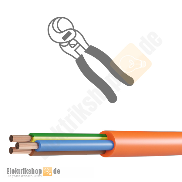 H07BQ-F 3G1,5 PUR Schlauchleitung orange