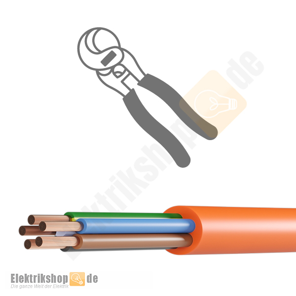 H07BQ-F 5G1,5 PUR Schlauchleitung orange
