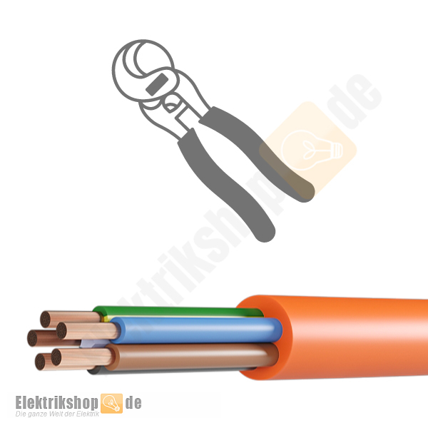 H07BQ-F 5G2,5 PUR Schlauchleitung orange