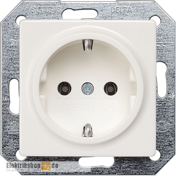 Schuko-Steckdose 5UB1511 titanweiß Delta i-System Siemens