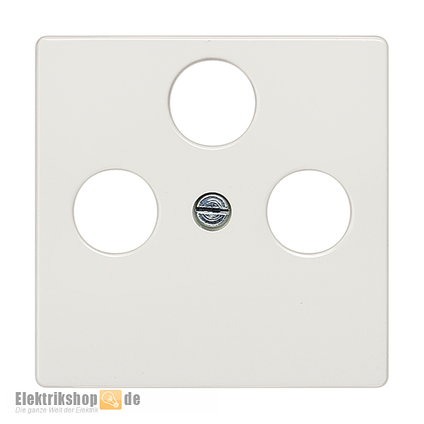 Abdeckplatte TV/RF/SAT 3-Loch titanweiß Delta i-system 5TG2548-2 Siemens