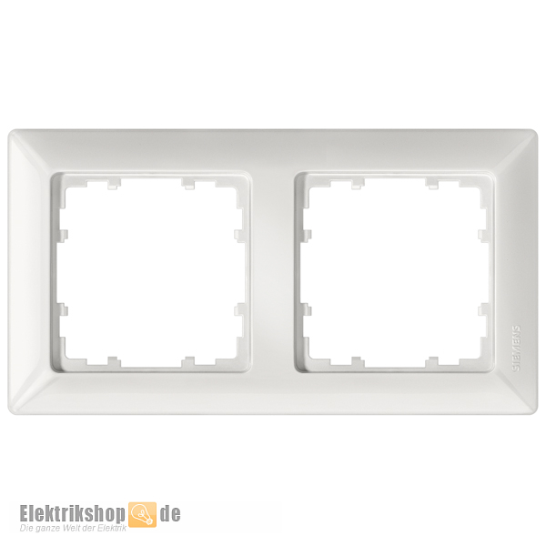 Rahmen 2-fach titanweiß Delta line 5TG2552-0 Siemens