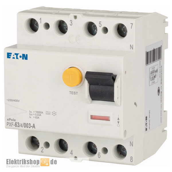 FI-Schutzschalter 63A/30mA 4polig PXF-63/4/003-A Eaton