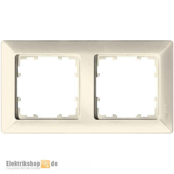 Rahmen 2-fach cremeweiß Delta Line 5TG2582-0 Siemens