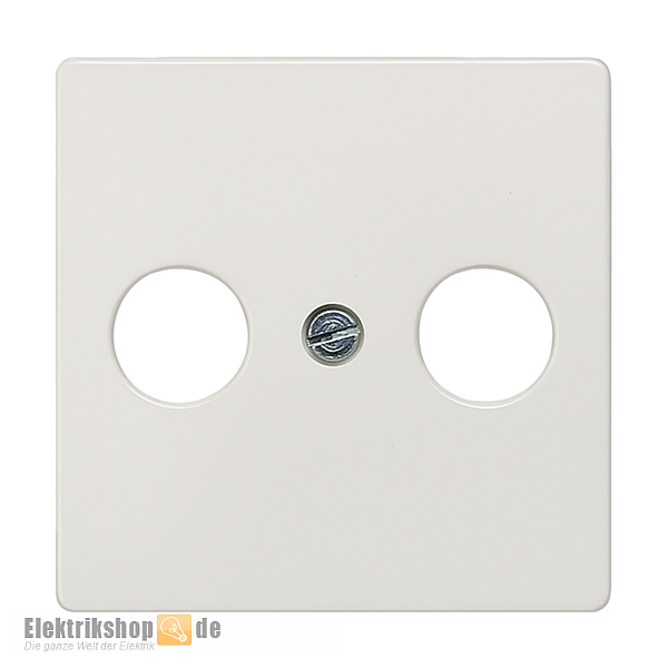 Abdeckplatte TV/RF/SAT 2-Loch titanweiß Delta i-system 5TG2561 Siemens