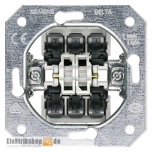 Doppel-Wechselschalter Schaltereinsatz DELTA UP 5TA2118 Siemens