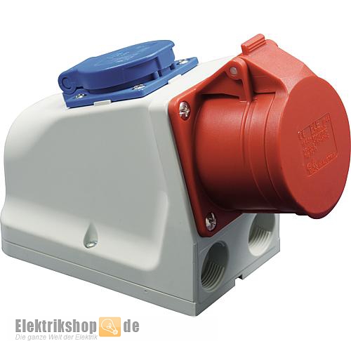 CEE-Wandsteckdose 32A mit Schuko-Steckdose 9225-6 PCE