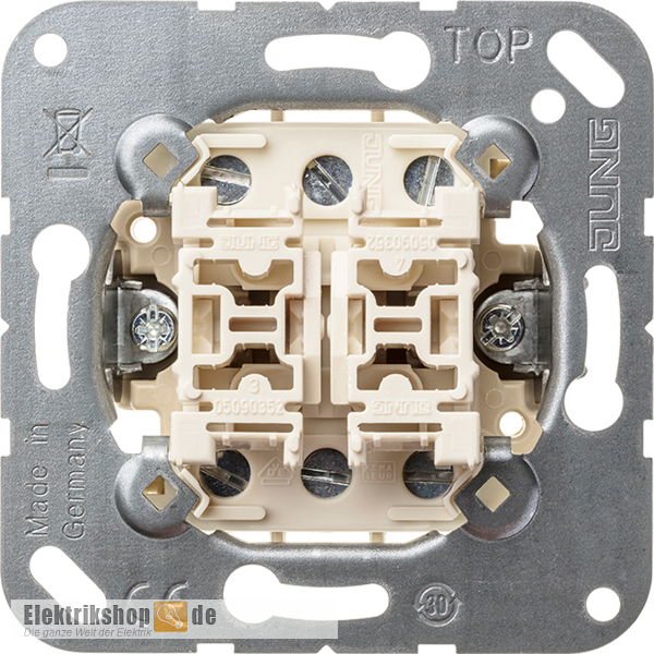 Doppel-Wechsel Wippschalter-Einsatz 509 U Jung