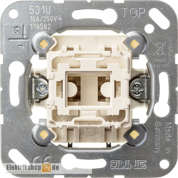 Taster-Einsatz 1-pol. Schließer 531 U Jung