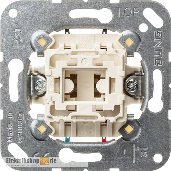 Taster-Einsatz 1-pol. Wechsler mit N-Klemme 533 U Jung