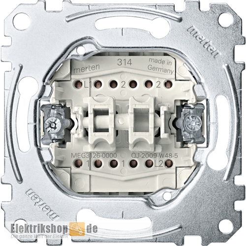 Doppelwechselschalter-Einsatz 1-polig MEG3126-0000 Merten