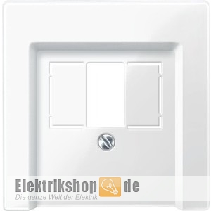 Zentralplatte TAE/Audio System M polarweiß gl. 296019 Merten