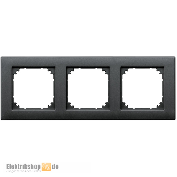 Rahmen 3-fach M-Plan anthrazit 486314 Merten