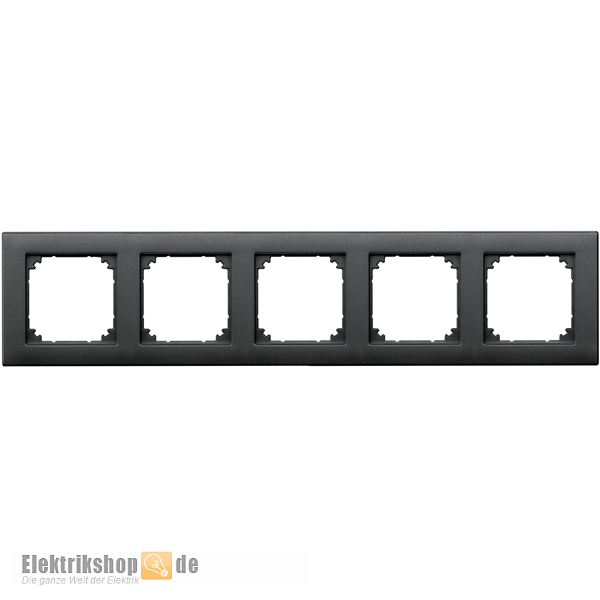 Rahmen 5-fach M-Plan anthrazit 486514 Merten