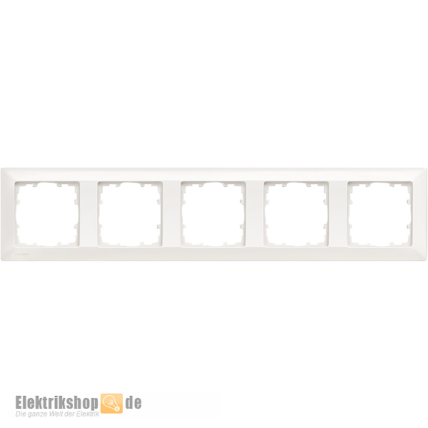Rahmen 5-fach titanweiß Delta line 5TG2555-0 Siemens