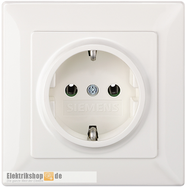 Einzel-Steckdose volle Platte titanweiß Delta i-system 5UB1580 Siemens