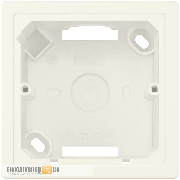 Aufputzgehäuse 1fach titanweiß Delta line/style 5TG2901 Siemens