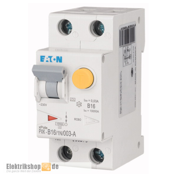 FI/LS-Kombischalter B16 30mA PXK-B16/1N/003-A Eaton