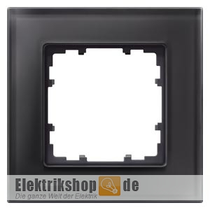1-fach Rahmen Glas schwarz 90mm-Maß Delta miro 5TG1201-2 Siemens
