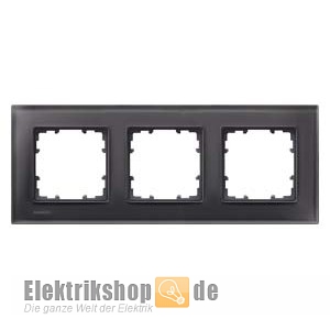 3-fach Rahmen Glas schwarz 90mm-Maß Delta miro 5TG1203-2 Siemens