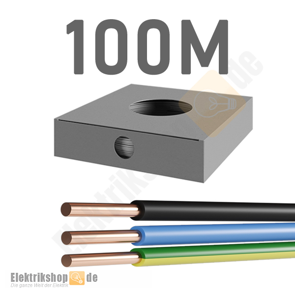 100m Ring H07V-U 2,5 PVC-Aderleitung eindrähtig