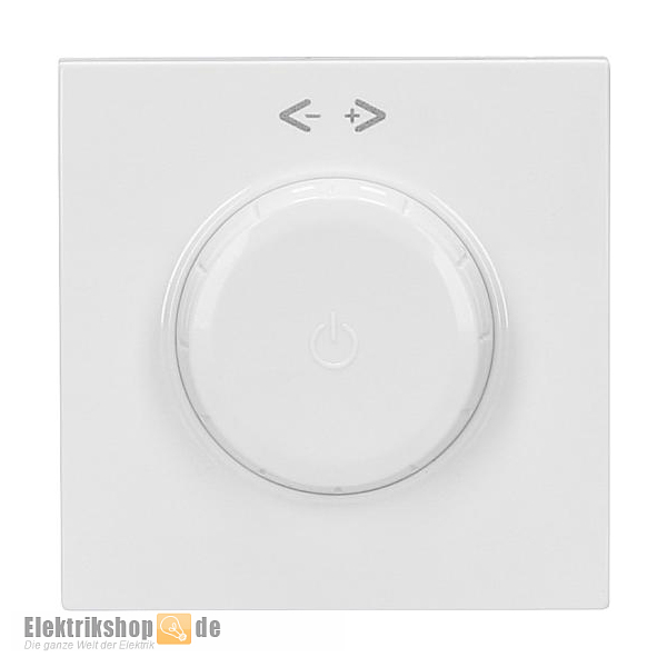 Zentralscheibe Dimmer Druck-Wechsel Karre reinweiß EGB VIKO