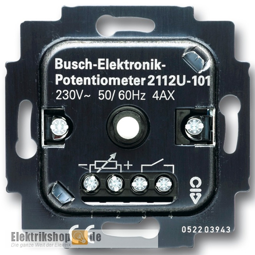 Busch-Elektronik-Potentiometer Dreh-Einsatz 2112 U-101 Busch Jaeger