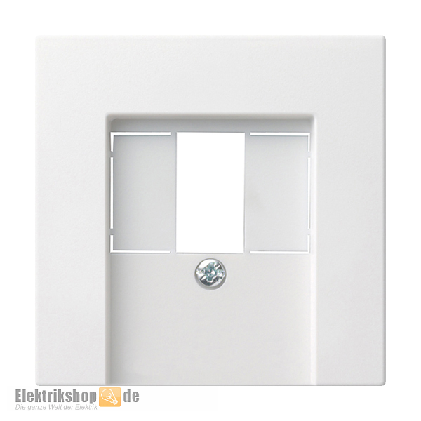 Abdeckung TAE, Stereo, USB reinweiß seidenmatt 027627 Gira