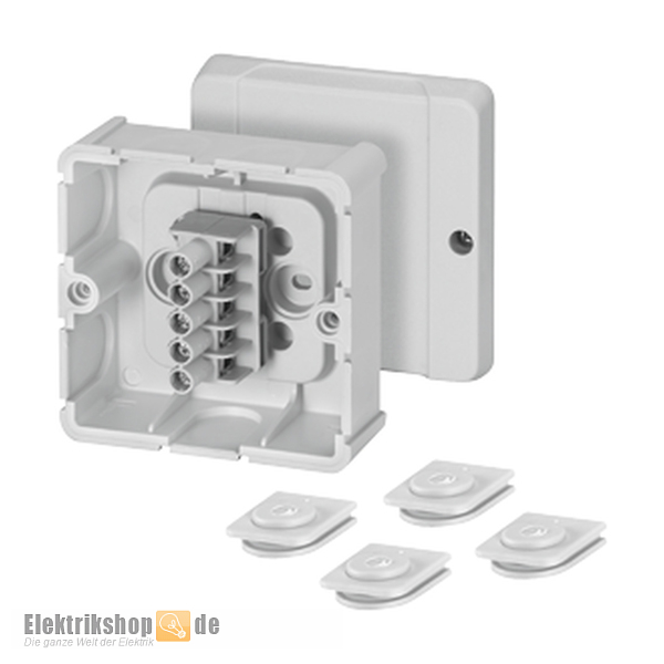 Kabelabzweigkasten AP/FR IP54 grau mit Klemme DP 9025 Hensel