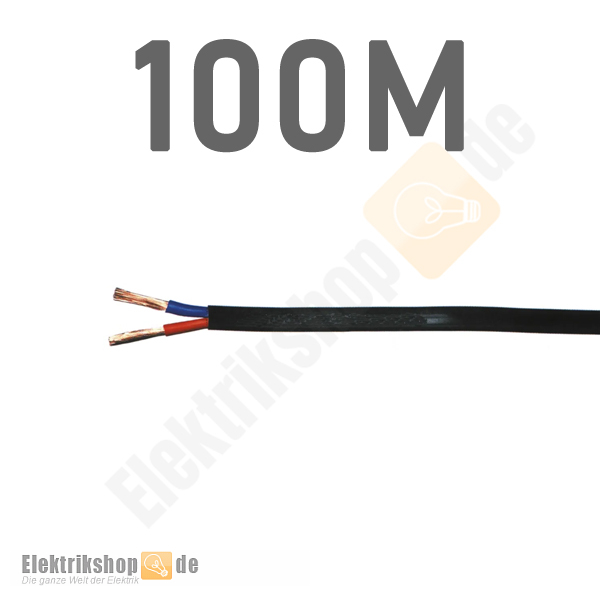 100m Spule Niedervolt-Leitung NVL 24V 2x1,5 flexibel