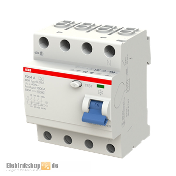 FI-Schutzschalter 40/0,03A 4pol. F204A-40/0,03 Pro M Compact ABB