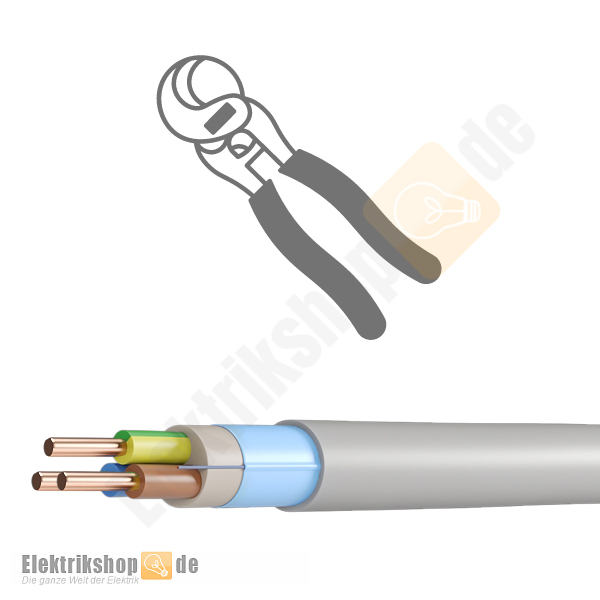 NYM(ST)-J 3x1,5 RE Mantelleitung geschirmt