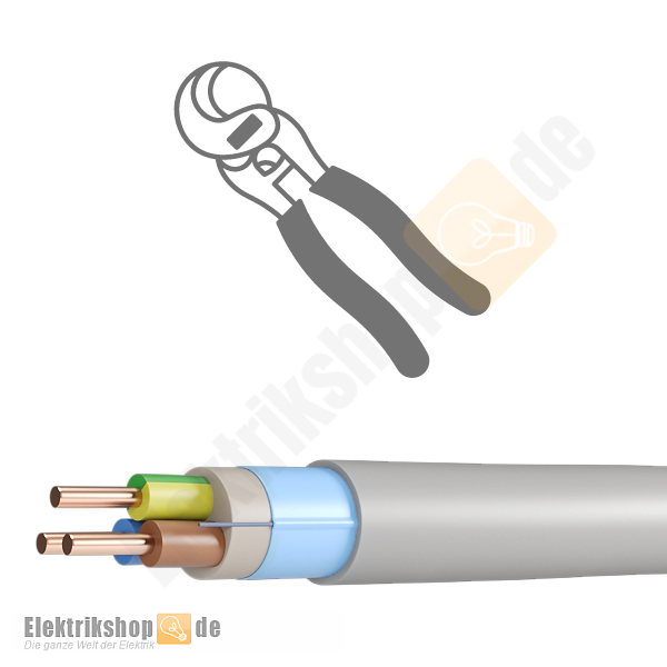 NYM(ST)-J 3x2,5/1,5 RE Mantelleitung geschirmt