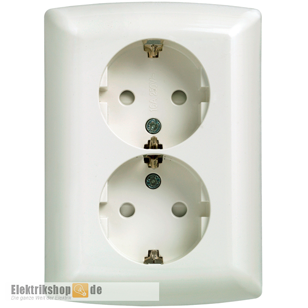 Doppelsteckdose Schuko titanweiß Delta i-system 5UB22113 Siemens