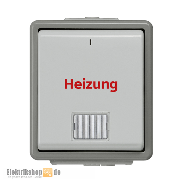 Heizungsnotschalter 1polig LED Delta fläche IP44 5TA4741 Siemens