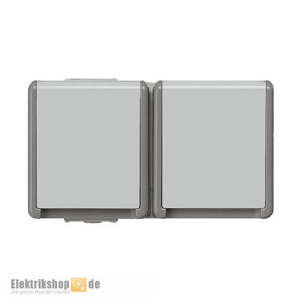 Steckdose 2-fach waagerecht Delta fläche IP44 5UB4722 Siemens