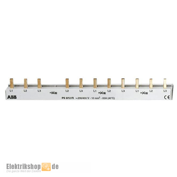 FI-Phasenschiene 3-polig Sammelschiene PS3/12FI fix ABB