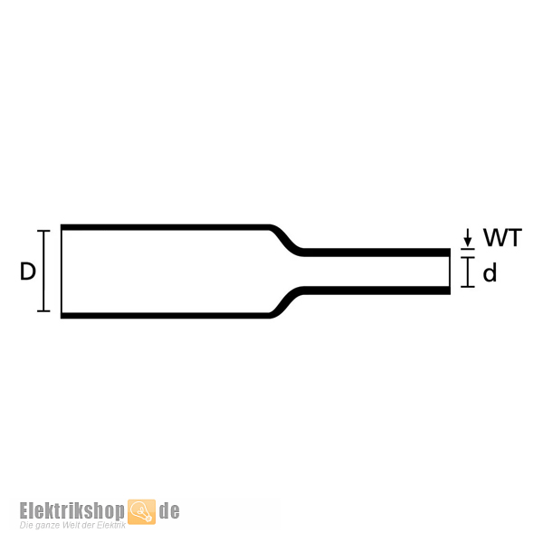 Produktbild von MACHSWON Schrumpfschlauch Transparent – 18 Mm Ø, 2:1, 1 M, Für Kabel-Isolation & Abdichtung