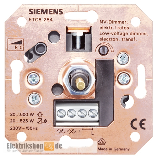 NV-Drehdimmer R/C Druck-Aus-/Wechselschalter 5TC8284 Siemens