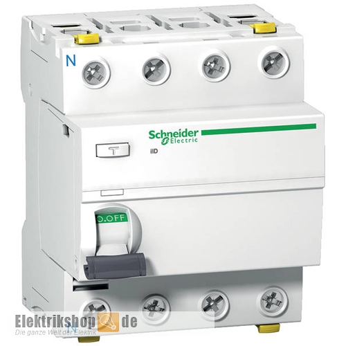 FI-Schutzschalter 25A 30mA 4-polig A9Z21425 Schneider Electric