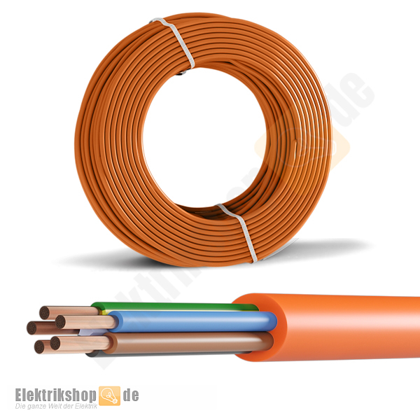 50m Ring H07BQ-F 5G1,5 PUR Schlauchleitung orange