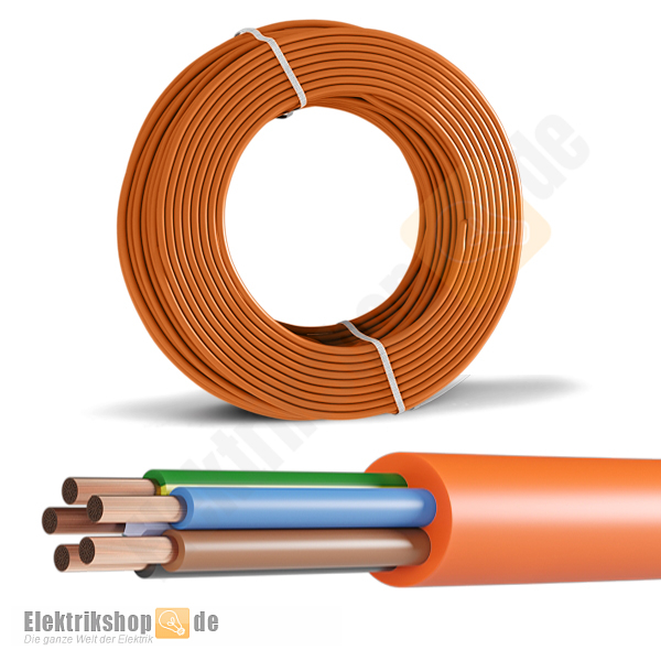 50m Ring H07BQ-F 5G2,5 PUR Schlauchleitung orange